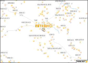 map of Ratkovići