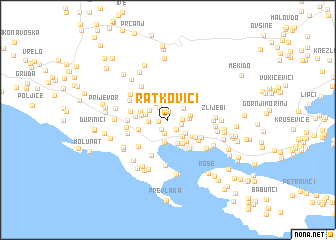 map of Ratkovići