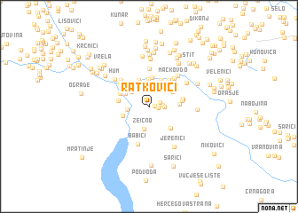 map of Ratkovići