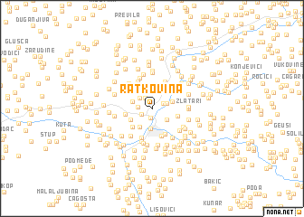 map of Ratkovina