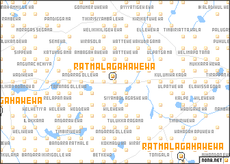 map of Ratmalagahawewa