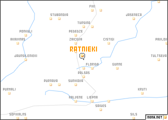 map of Ratnieki