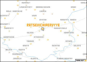 map of Ratsevichi Pervyye