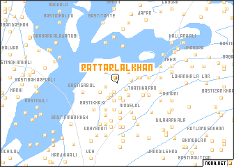 map of Rattar Lāl Khān