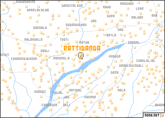 map of Ratti Danda