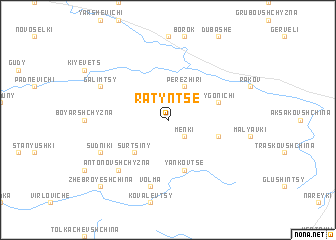 map of Ratynʼtse