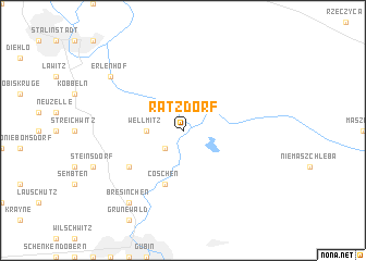 map of Ratzdorf