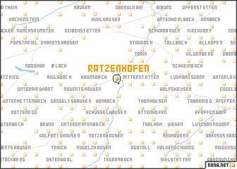 map of Ratzenhofen