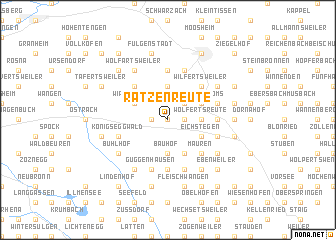 map of Ratzenreute