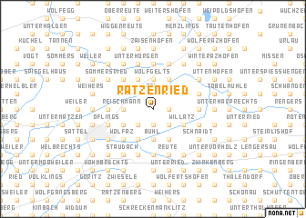 map of Ratzenried