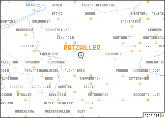 map of Ratzwiller