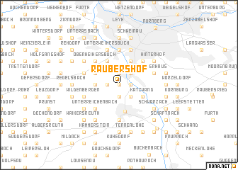 map of Raubershof