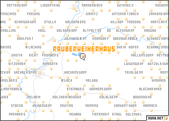 map of Rauberweiherhaus