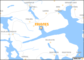 map of Raudnes