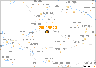 map of Raudsepa