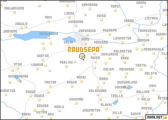 map of Raudsepa