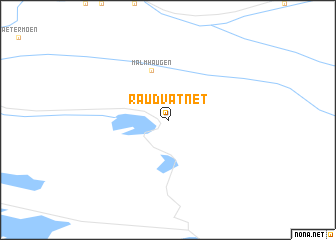 map of Raudvatnet