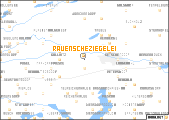 map of Rauensche Ziegelei