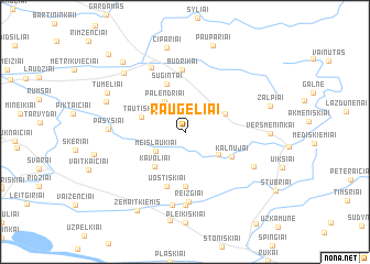 map of Raugeliai