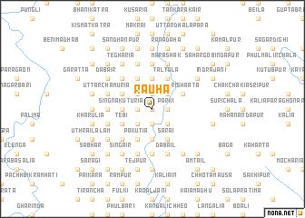 map of Rauha