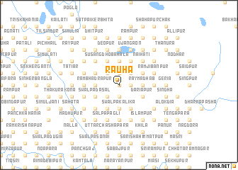 map of Rauha