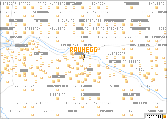 map of Rauhegg