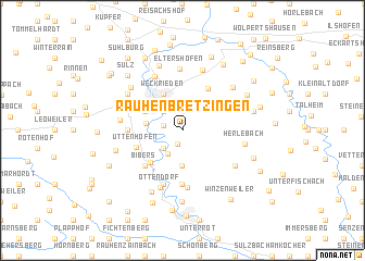 map of Rauhenbretzingen