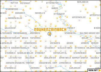 map of Rauhenzainbach