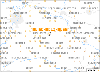 map of Rauischholzhausen