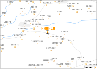 map of Raukla