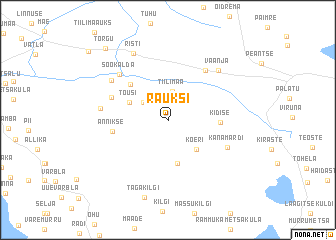 map of Rauksi