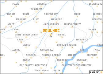 map of Raulhac