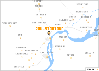 map of Raulstontown