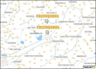 map of Raunaqābād