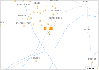 map of Rauni