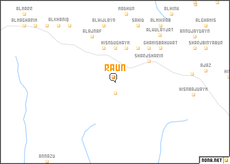 map of Ra‘ūn