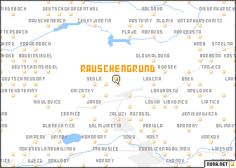 map of Rauschengrund