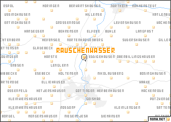 map of Rauschenwasser