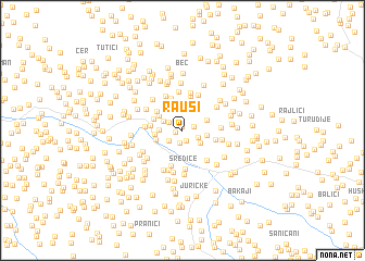 map of Rauši