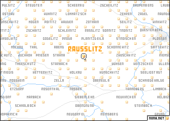 map of Raußlitz