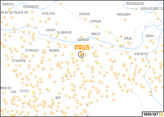 map of Rauš