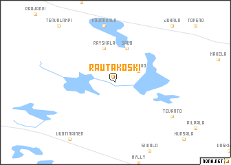map of Rautakoski