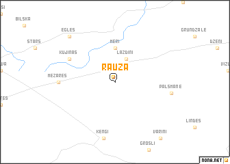 map of Rauza