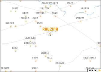 map of Rauziņa