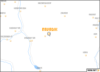 map of Ravadik