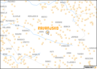 map of Ravanjsko