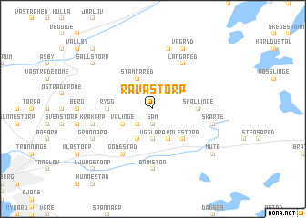 map of Rävastorp