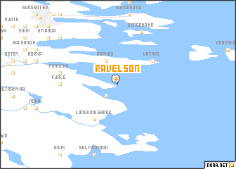 map of Rävelsön