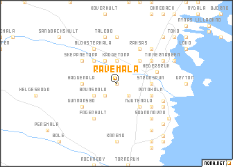 map of Rävemåla