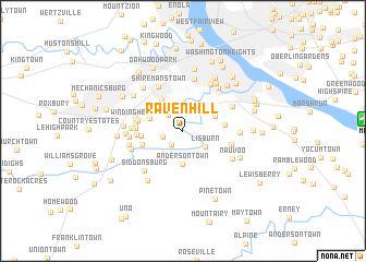 map of Raven Hill